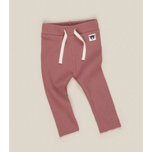 HuxBaby Plum Rib Legging Burgundy 3-6Months